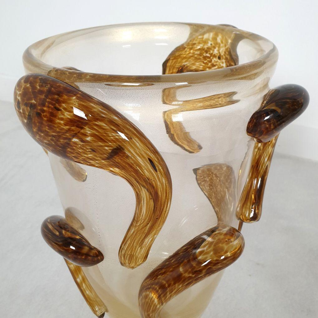 Pair of Murano Glass Vases Italy 3