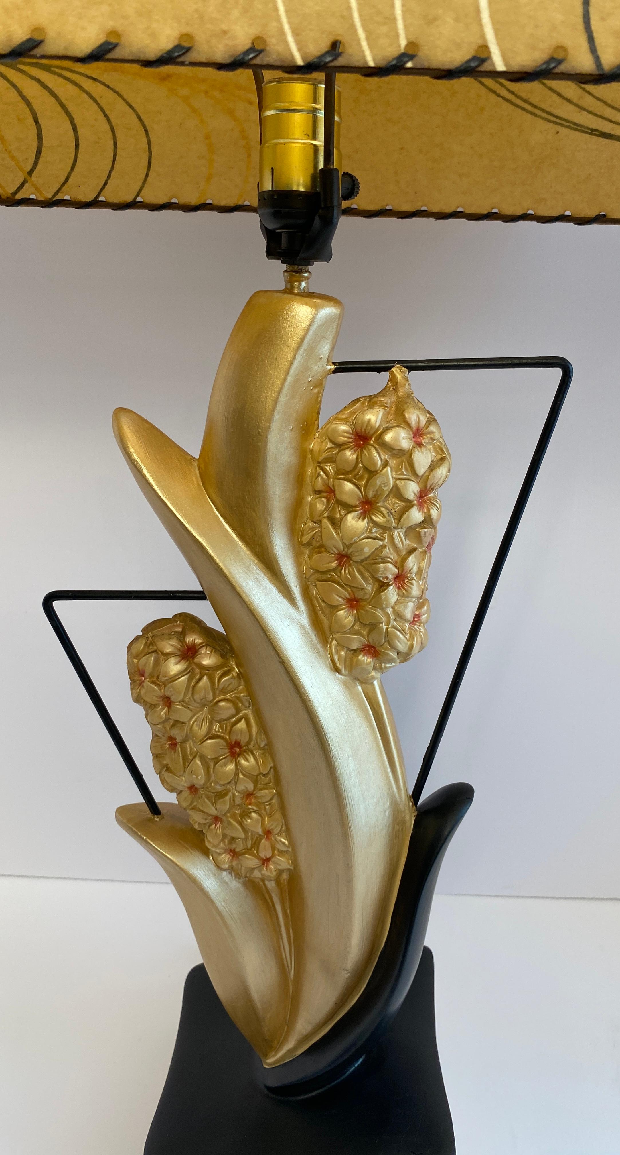 Pair of Large Mid Century Table Lamps, Large Nature-Inspired Table Lamps For Sale 1
