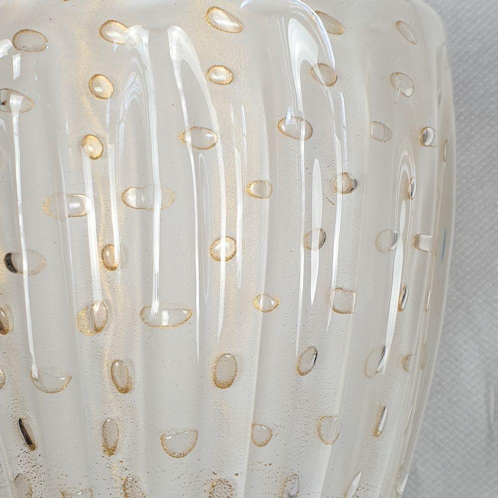 Mid Century Murano Glass White Large Sconces Venini Style - a pair 3