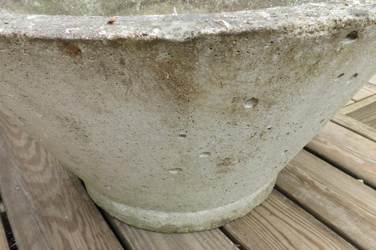 Pair of Large Midcentury Concrete Garden Pots 1970s at 1stDibs
