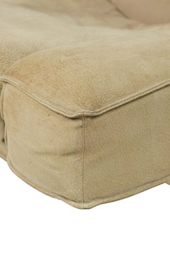 Pair of Large Milo Baughman Chrome and suede Club Chairs