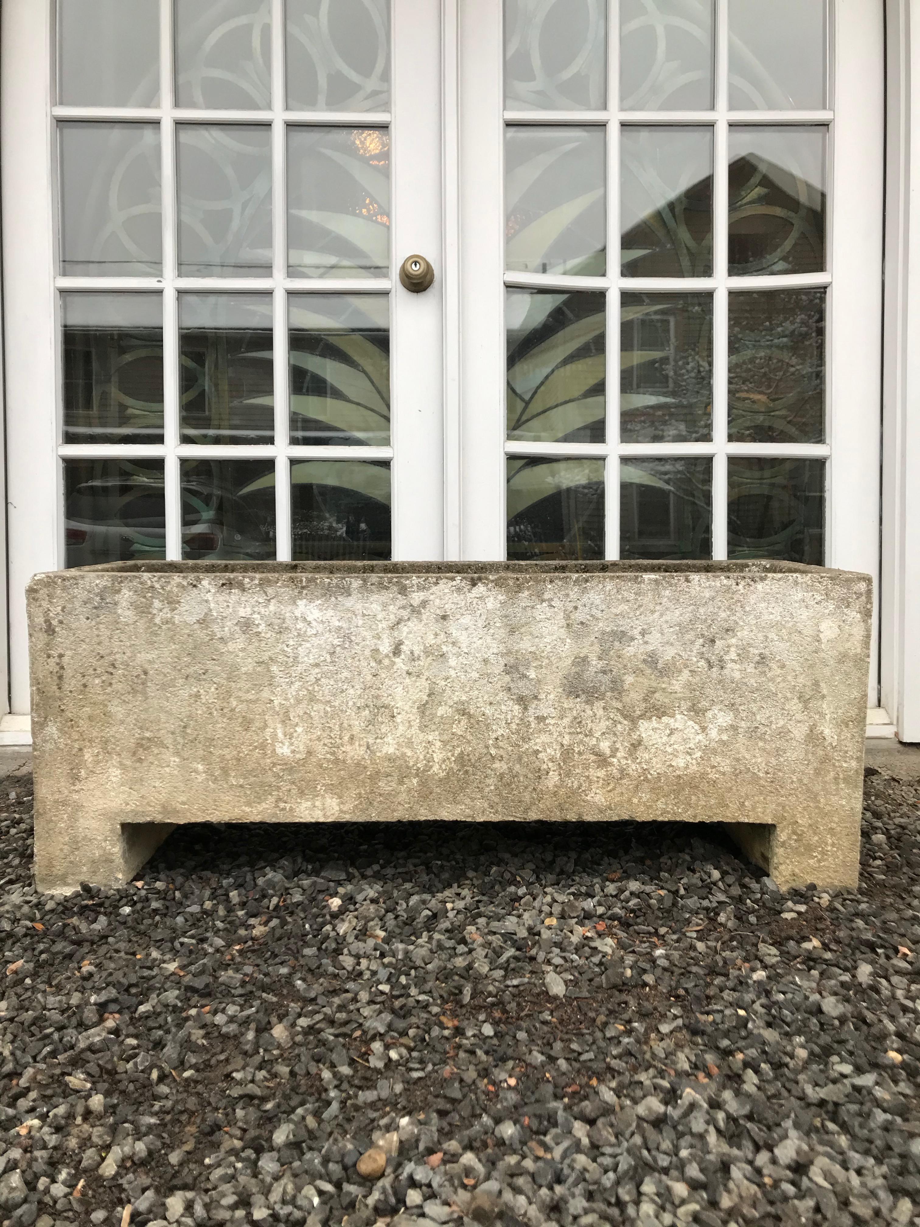 rectangular stone planters