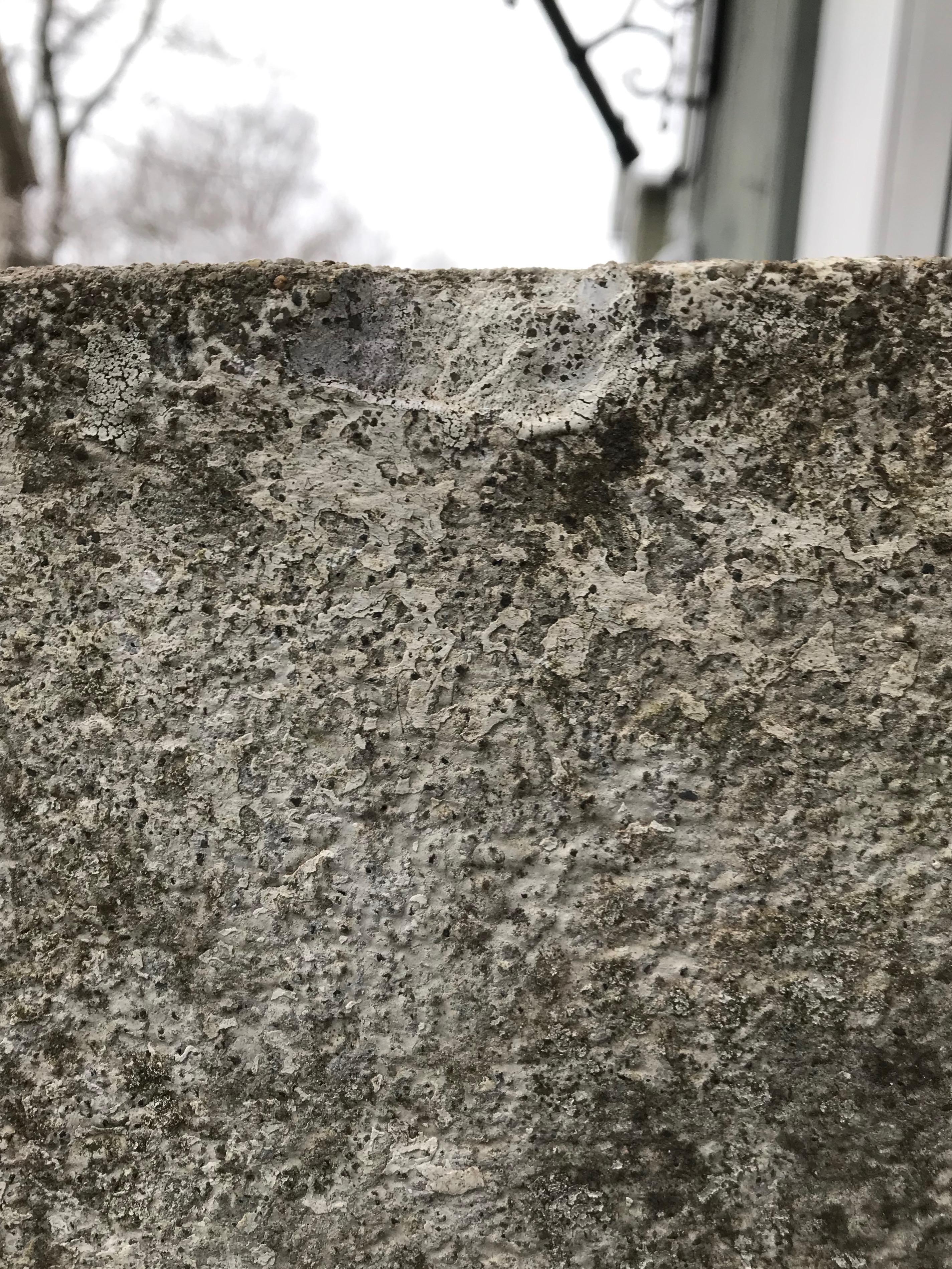 Pair of Large Minimalist French Rectangular Cast Stone Planters 1