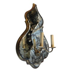 Pair of Large Mirrored Sconces