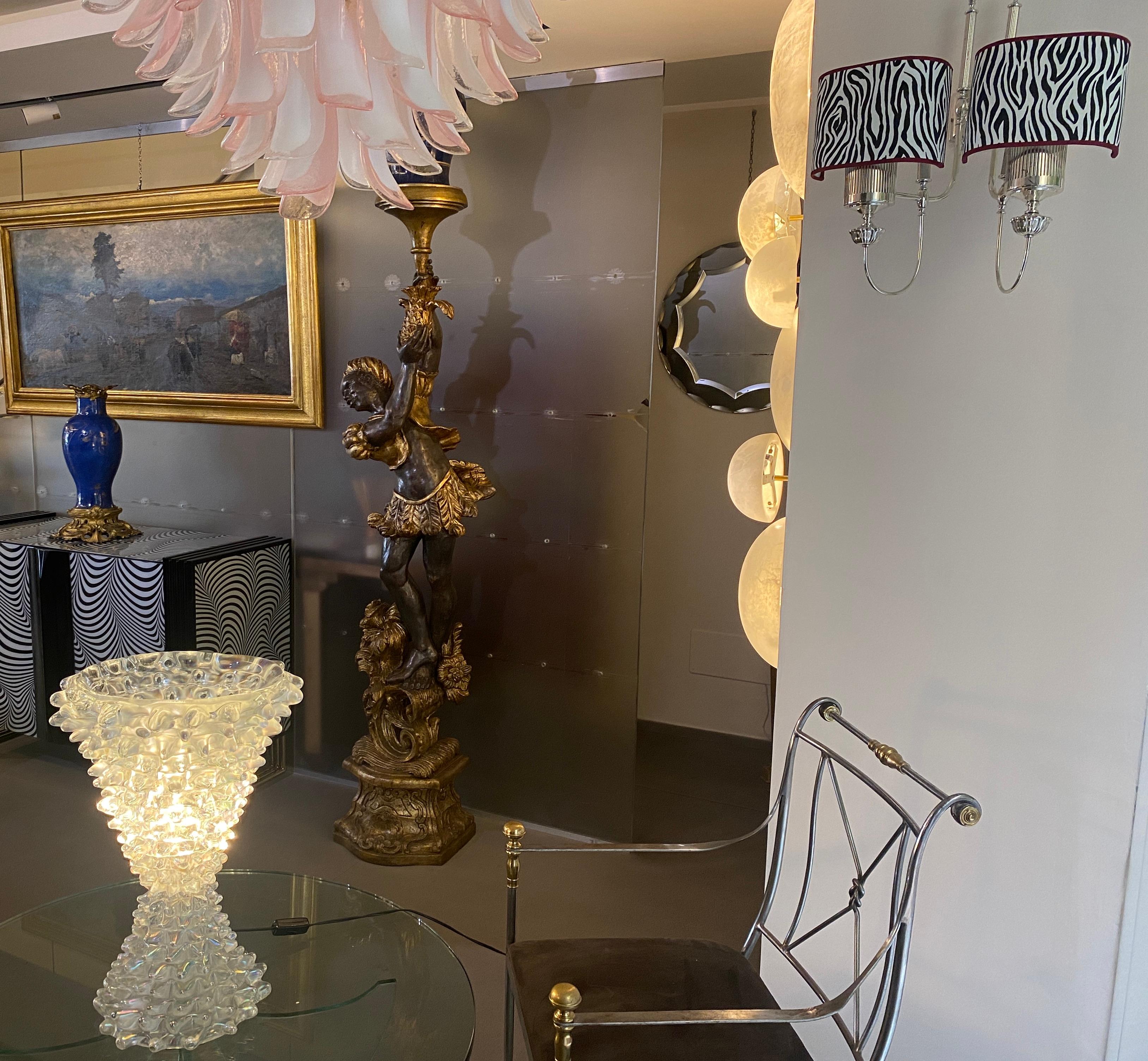 Pair of Large Modern Chrome Sconces  1970 For Sale 6