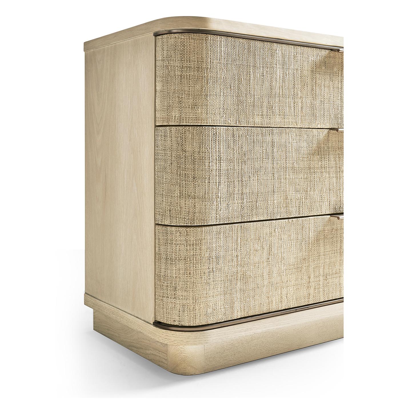 Pair of Large Modern Woven Nightstands For Sale 4