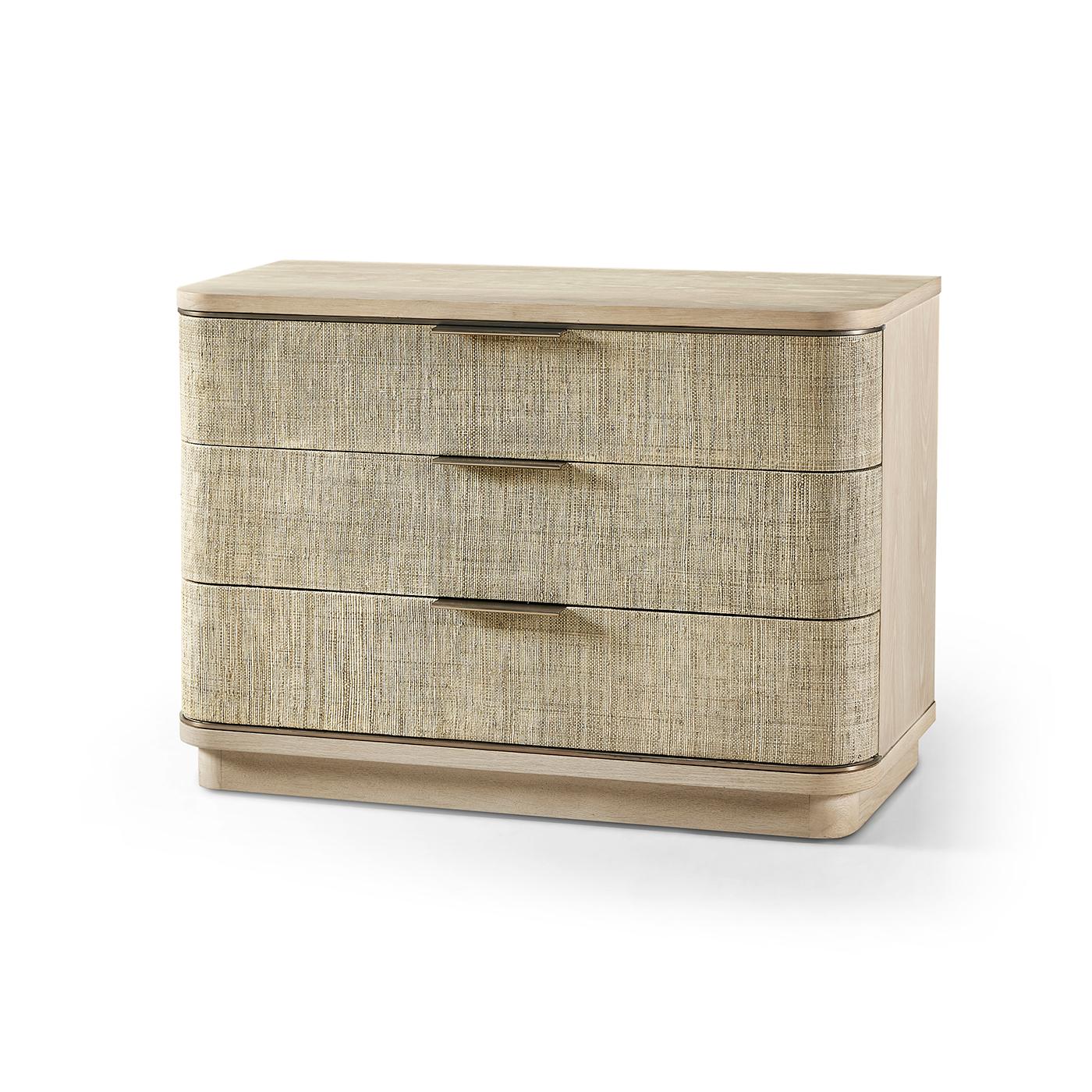 Pair of Large Modern Woven Nightstands For Sale 5
