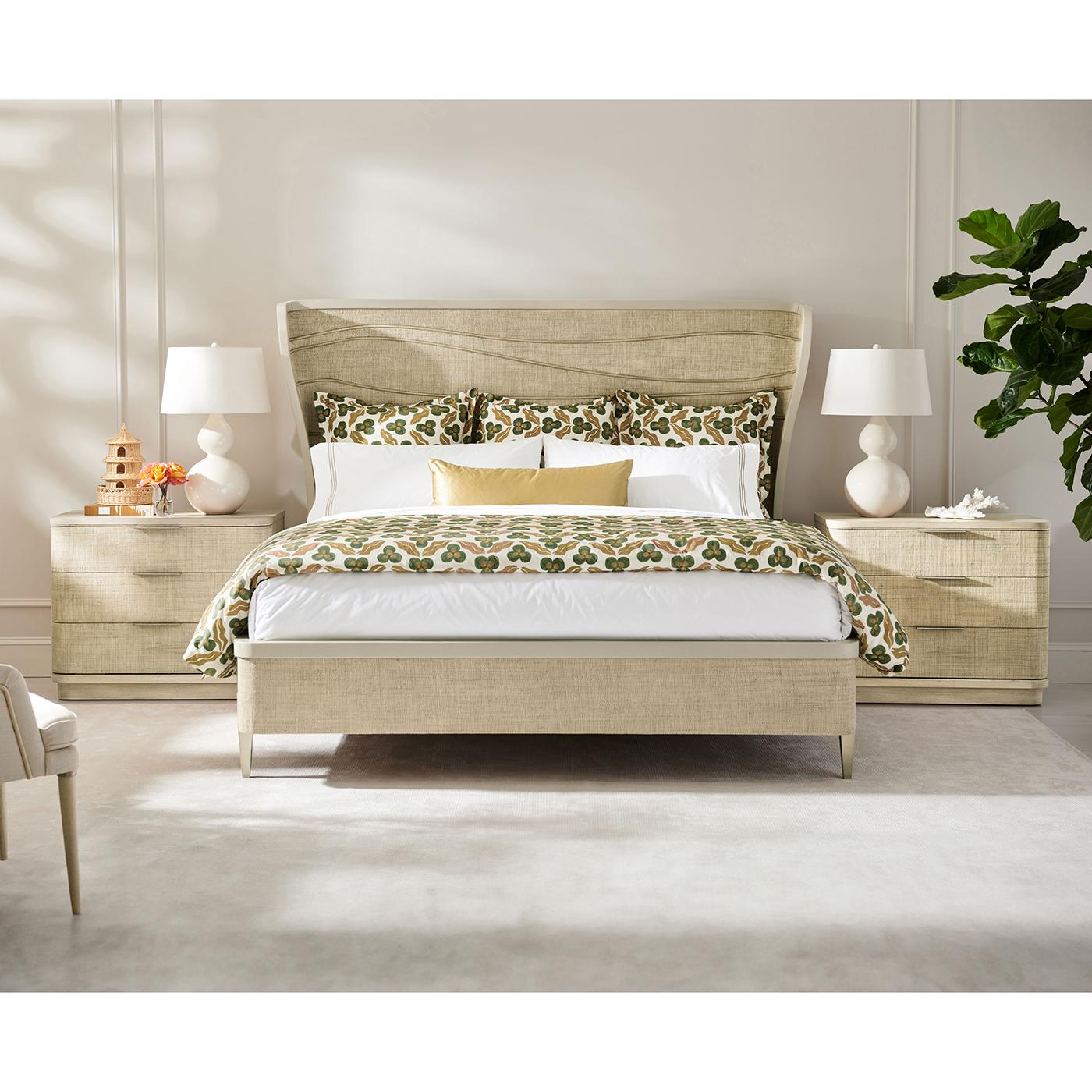 The intricate design promises a new level of interior expression, and the organic movement and form is nothing short of dazzling. The chest's eclectic mix of materials and custom cast hardware add a unique touch that elevates the overall