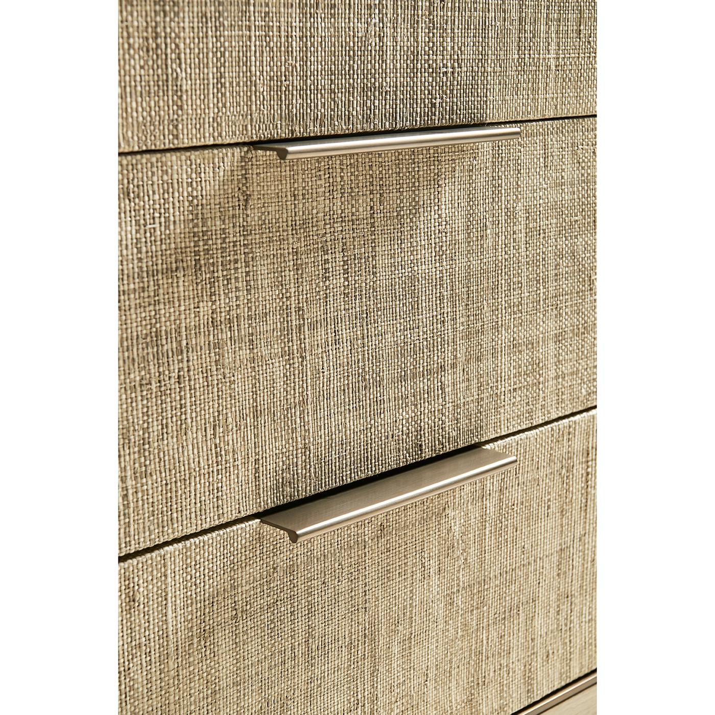 Pair of Large Modern Woven Nightstands For Sale 1