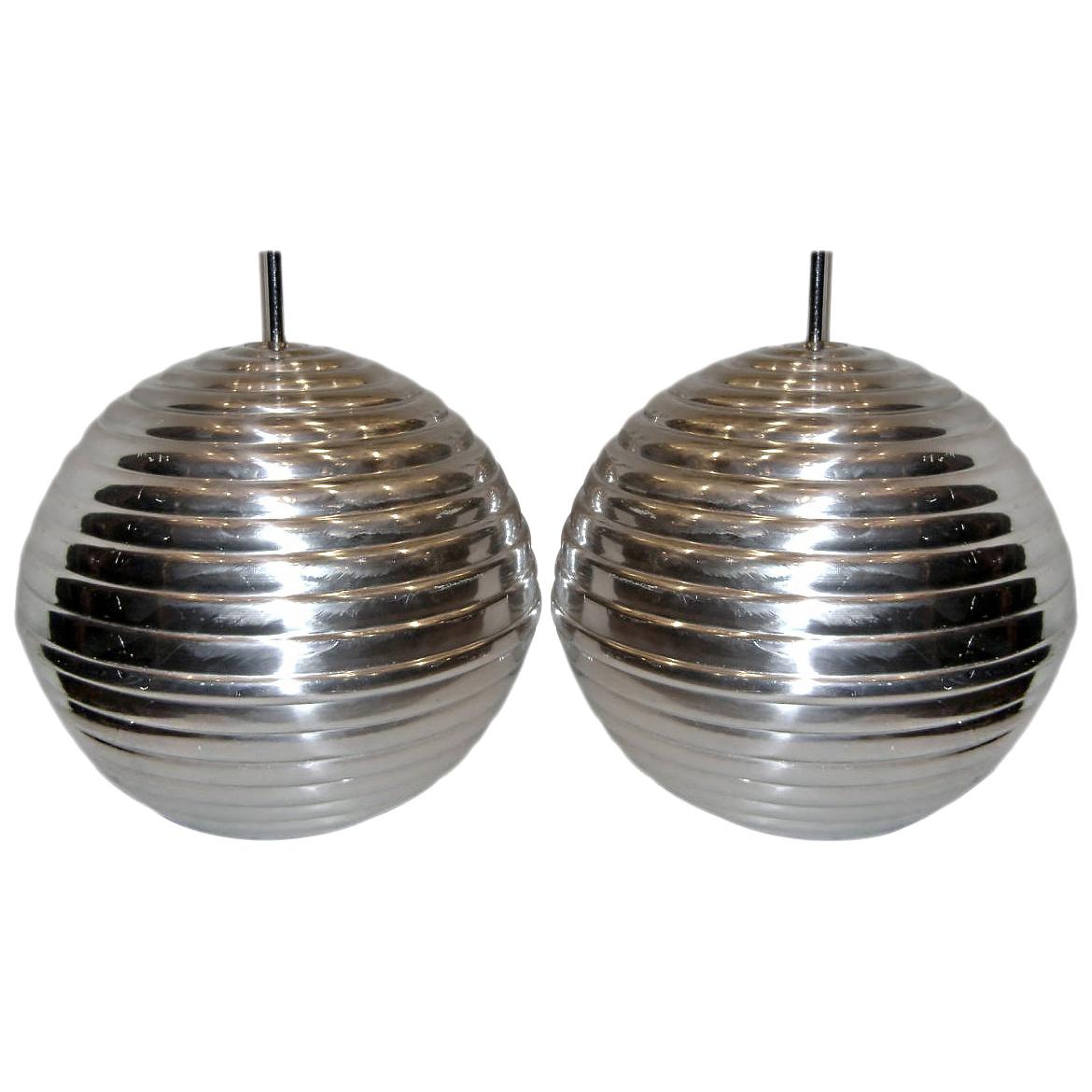 Pair of Large Moderne Lamps