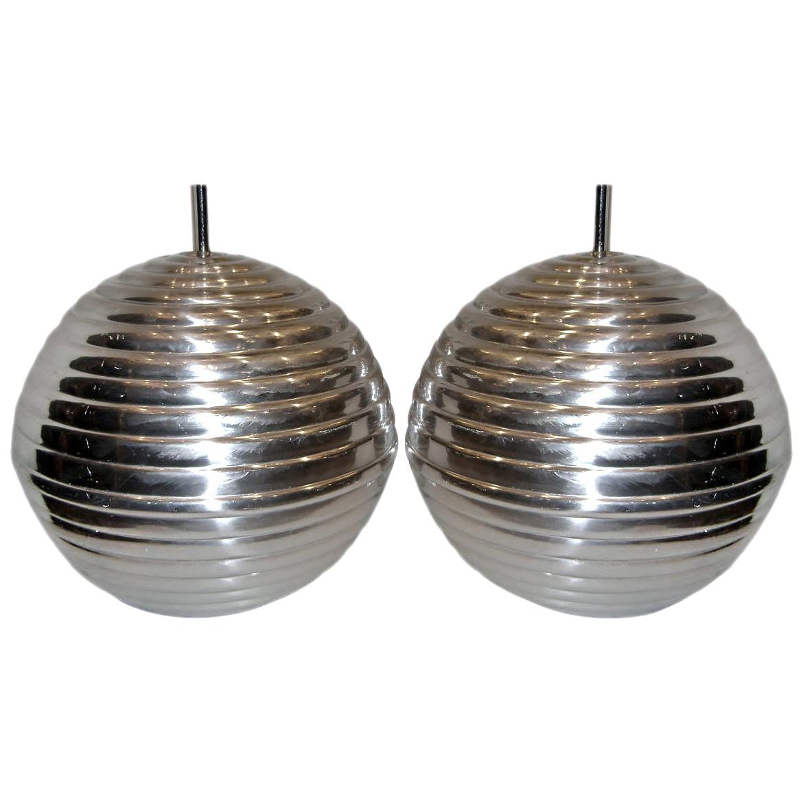 Pair of Large Moderne Lamps