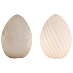 Large Murano Glass Egg Lamp