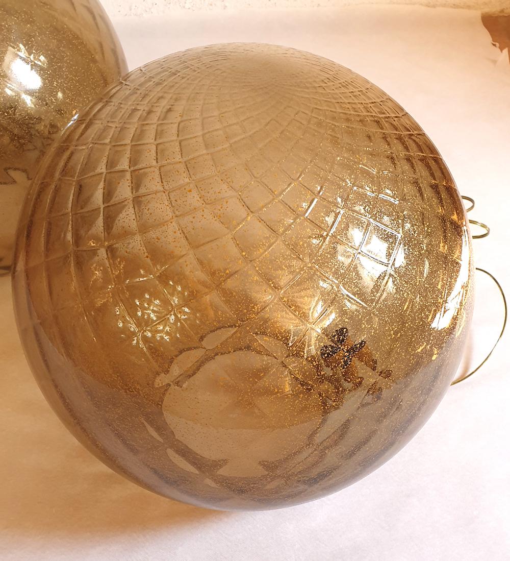 Large Murano Glass Lamps, Mazzega Style - a pair In Excellent Condition In Dallas, TX