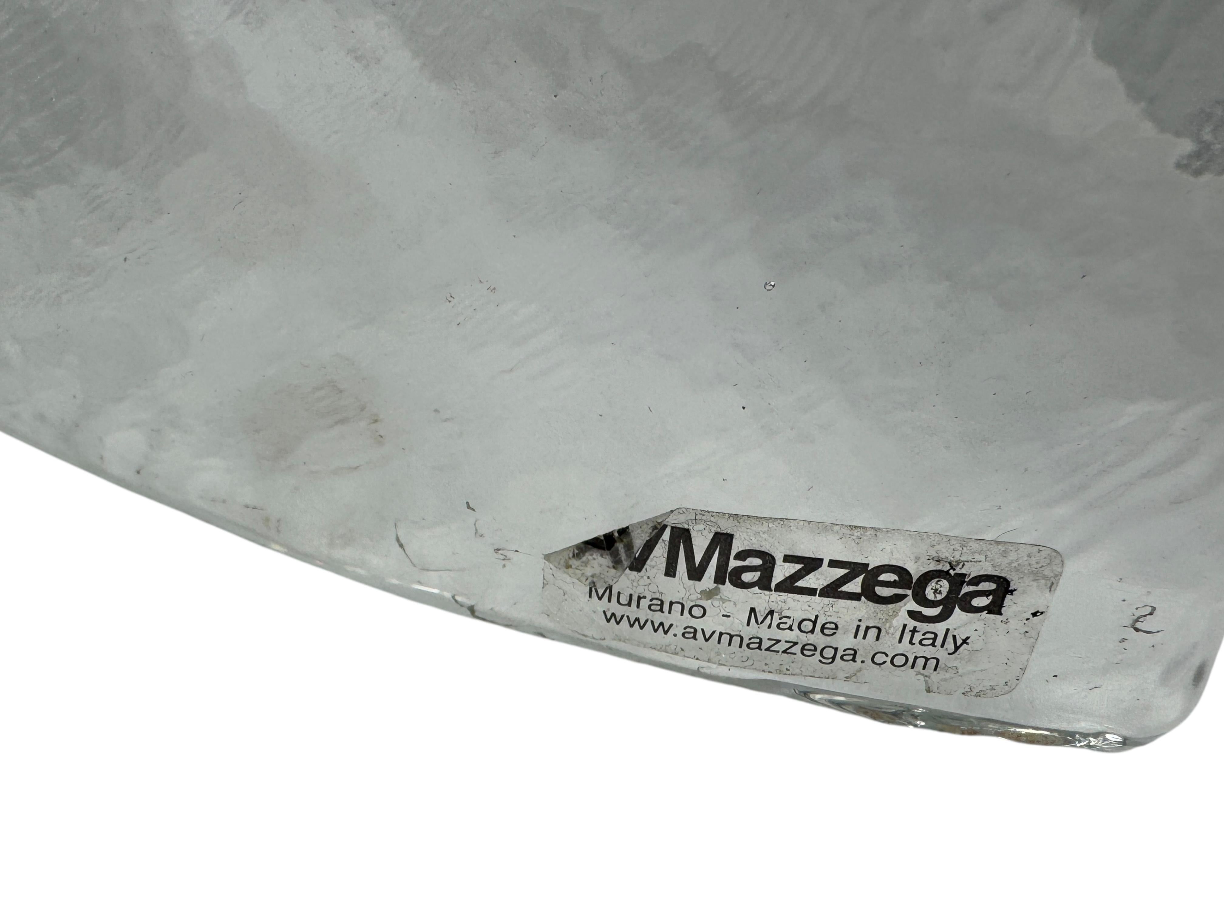 Paar große Murano-Glasscheiben Wandleuchten von Mazzega Italien 1970er Jahre im Angebot 7