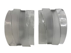 Paire de grandes appliques en verre Murano par Mazzega Murano Italie 1970