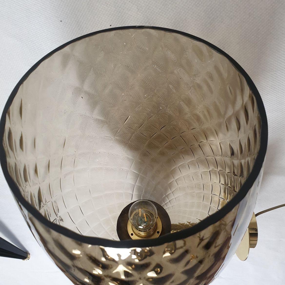 Paire de grandes appliques en verre de Murano, Italie en vente 5