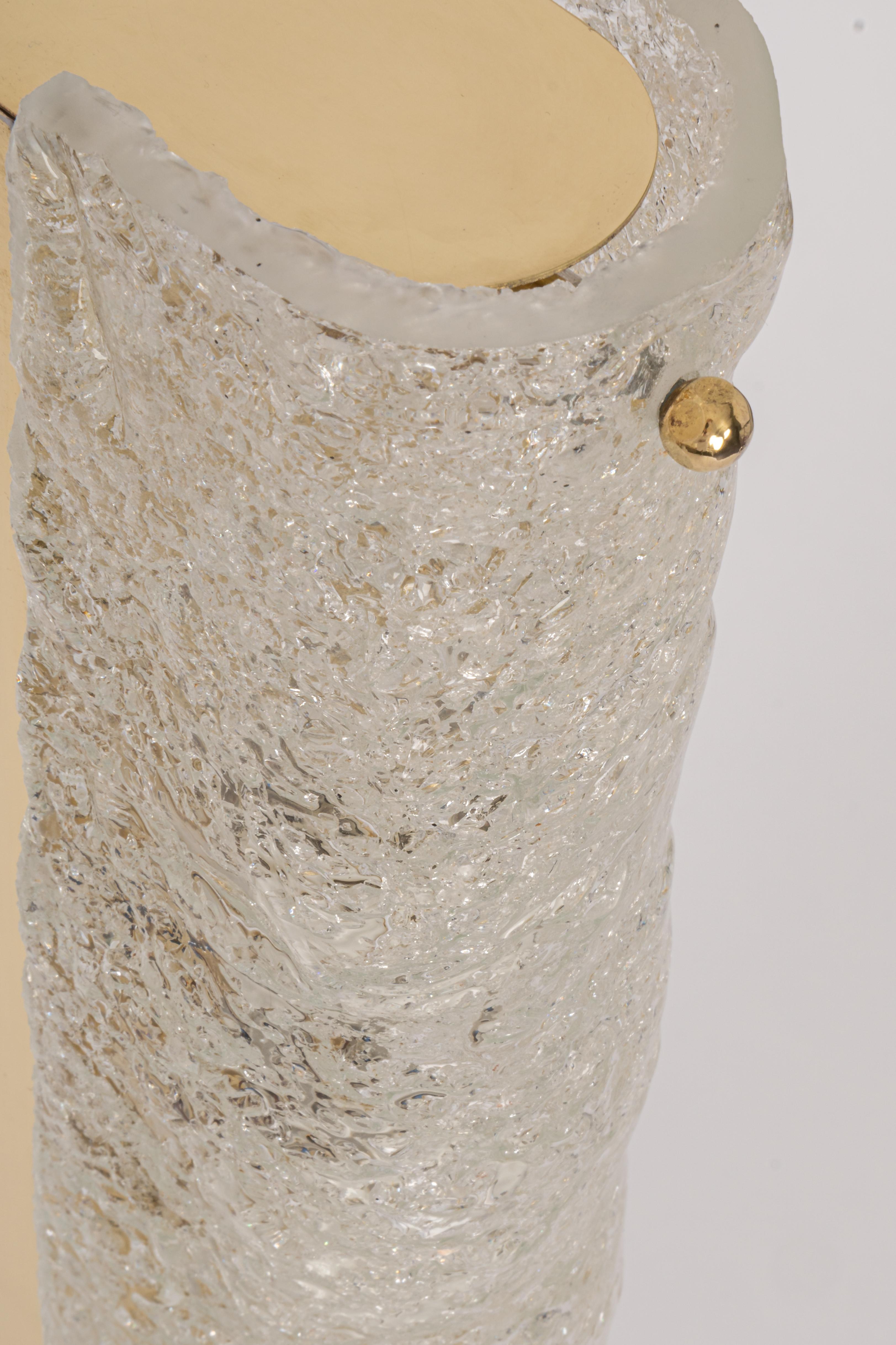 Paar große Wandleuchten aus Murano-Glas Modernist Wall Light, Deutschland, 1960er Jahre (Mitte des 20. Jahrhunderts) im Angebot
