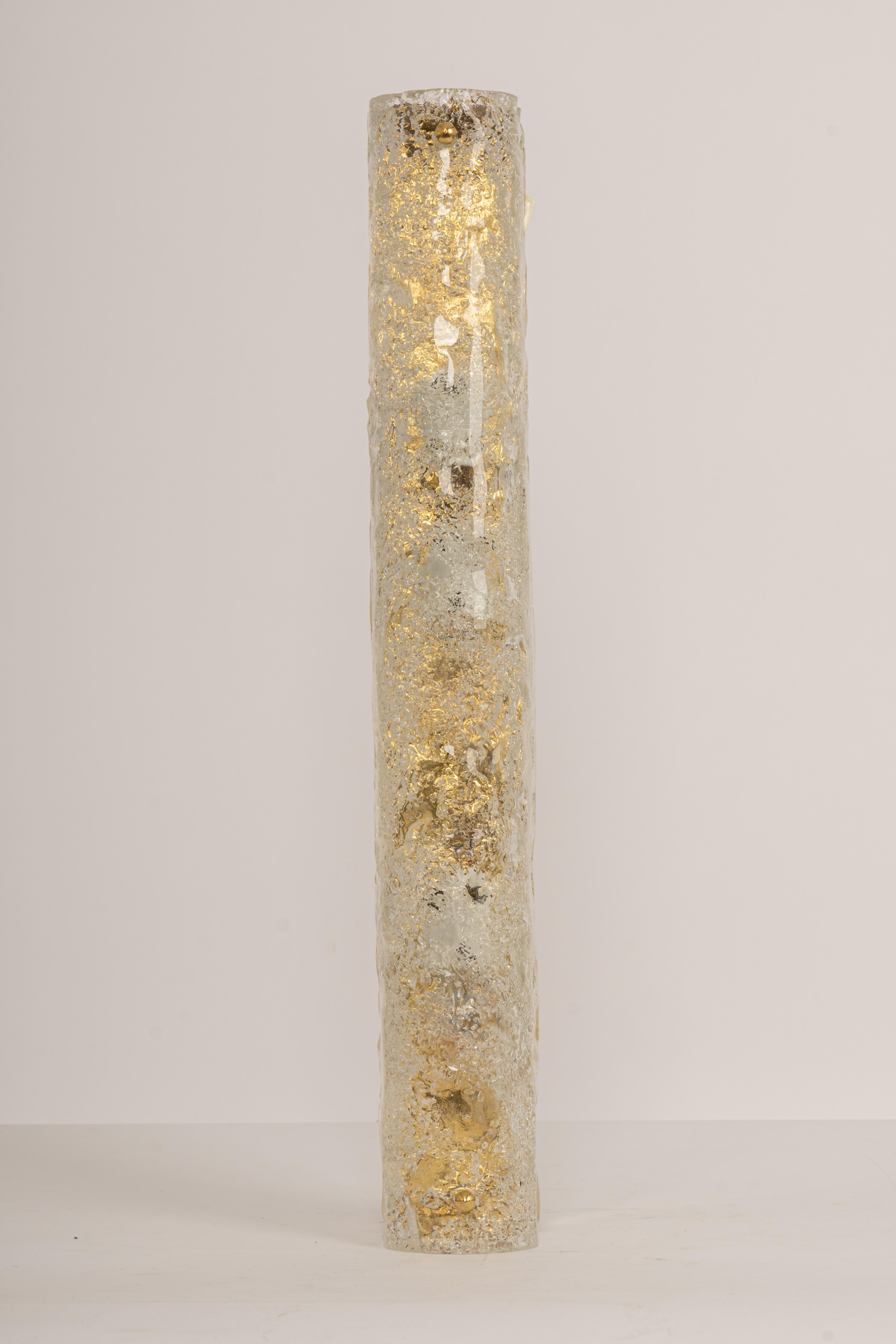 Pareja de grandes apliques de cristal de Murano Aplique modernista, Alemania, años 60 en Bueno Estado en Aachen, NRW