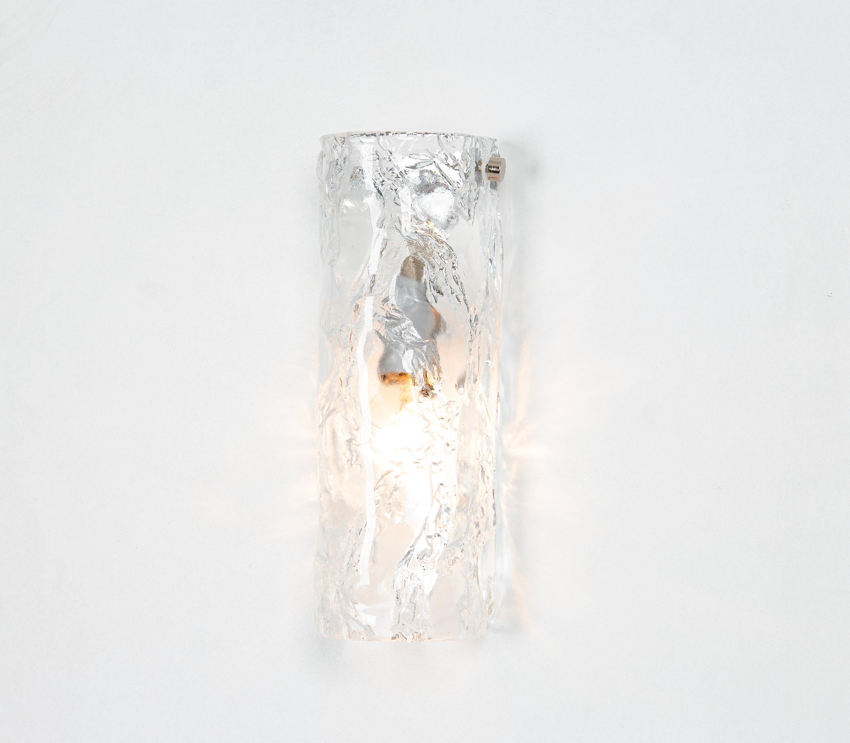 Pair of Large Murano Glass Sconces Wall Lights, Italy, 1970s For Sale 4