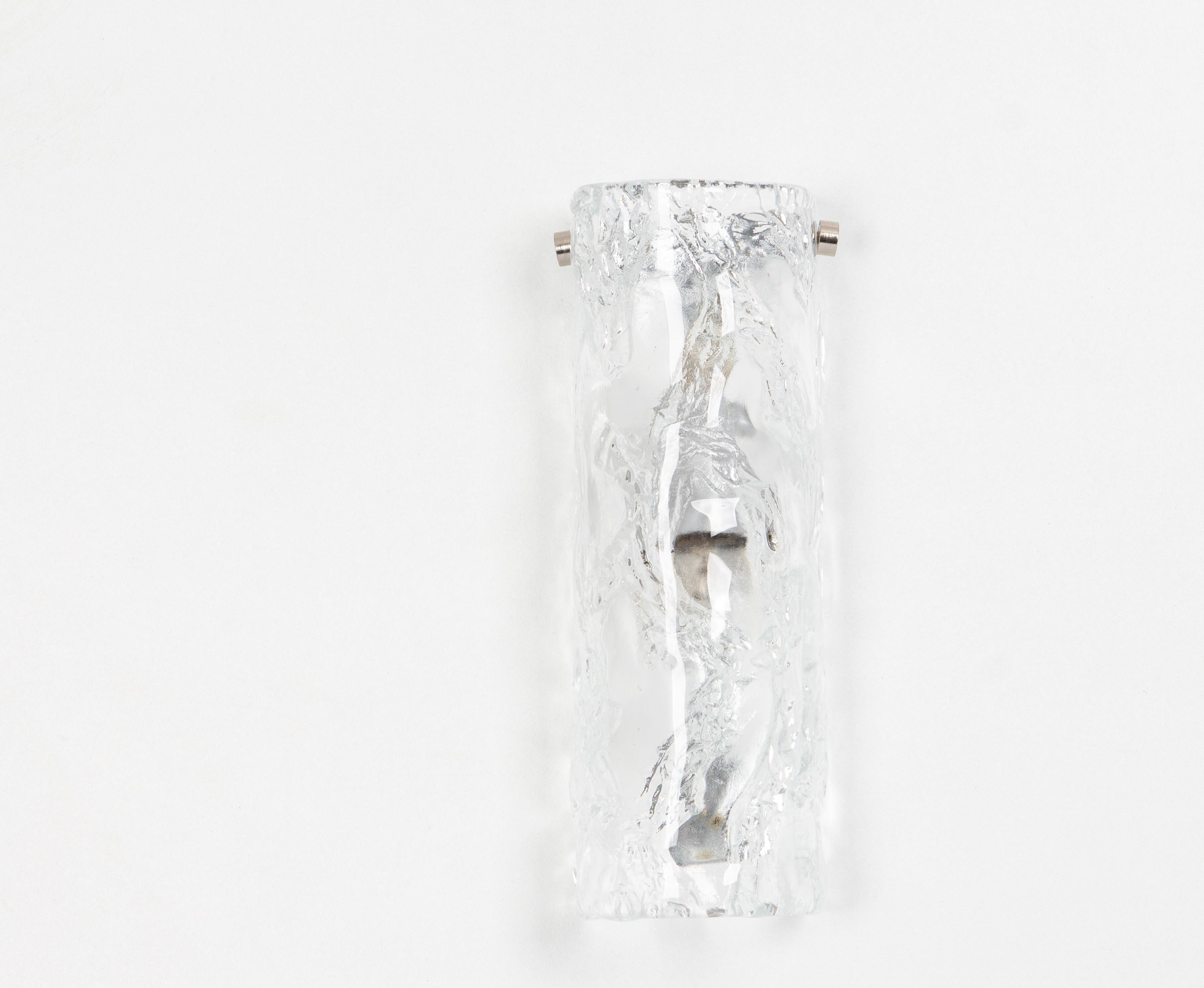 Pair of Large Murano Glass Sconces Wall Lights, Italy, 1970s In Good Condition For Sale In Aachen, NRW