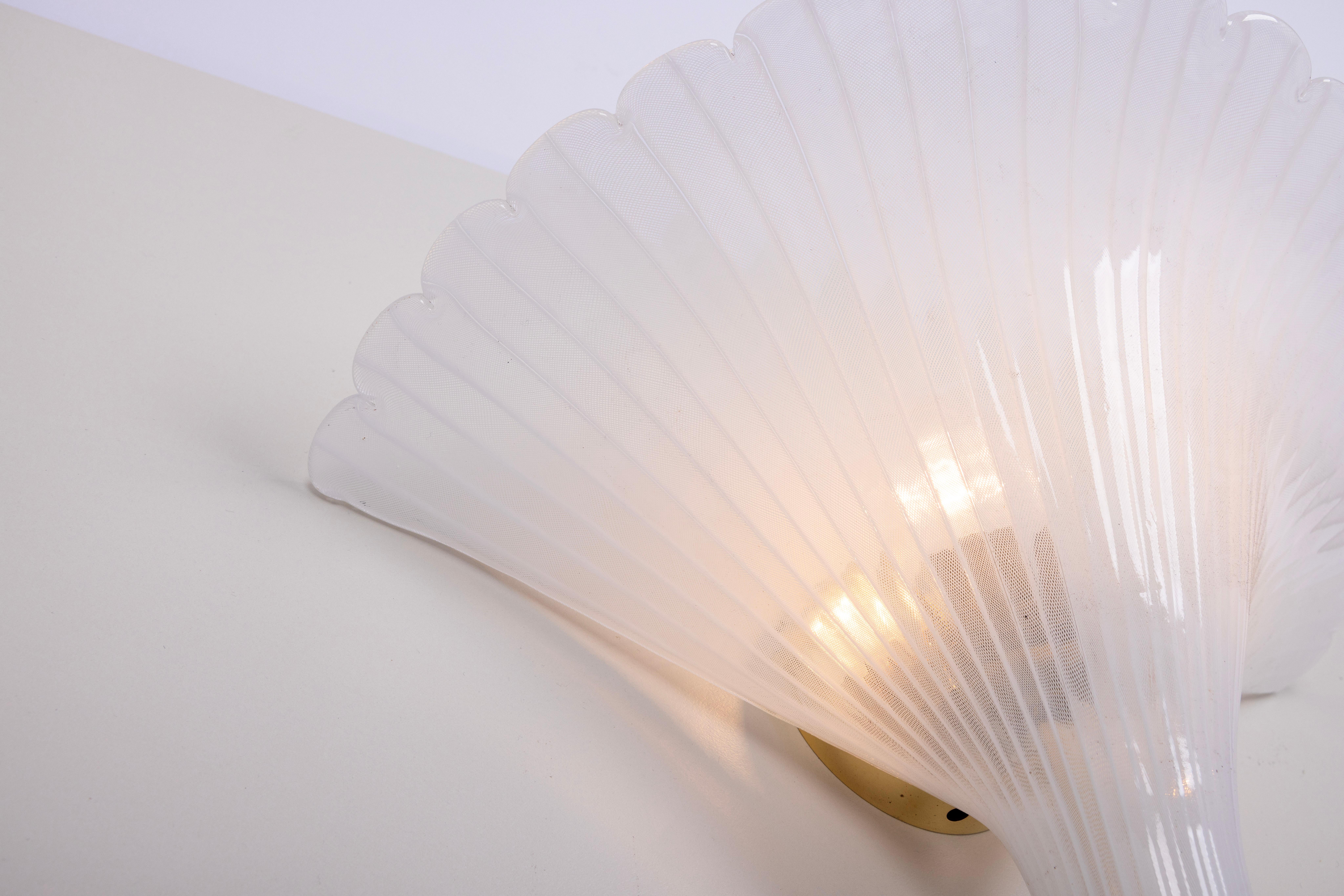 Coppia di grandi applique in vetro di Murano di Barovier&Toso, Italia, anni '70 in vendita 3