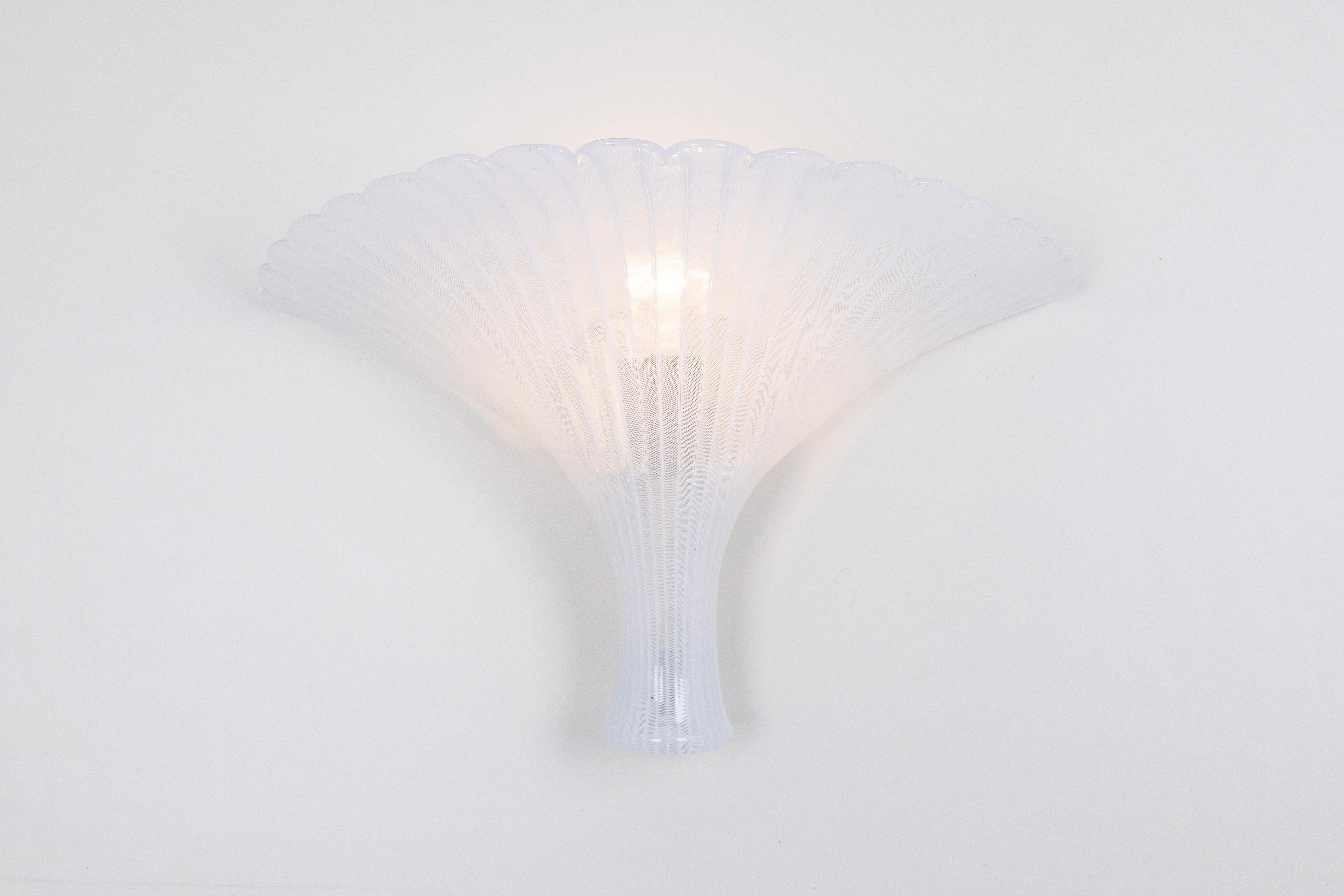 Coppia di grandi applique in vetro di Murano di Barovier&Toso, Italia, anni '70 in vendita 1