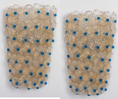 Pair of large Murano Glass Wall Sconce by Barovier
Toso, Italy, 1970s Pair of large Murano Glass Wall Sconce by Barovier
Toso, Italy, 1970s