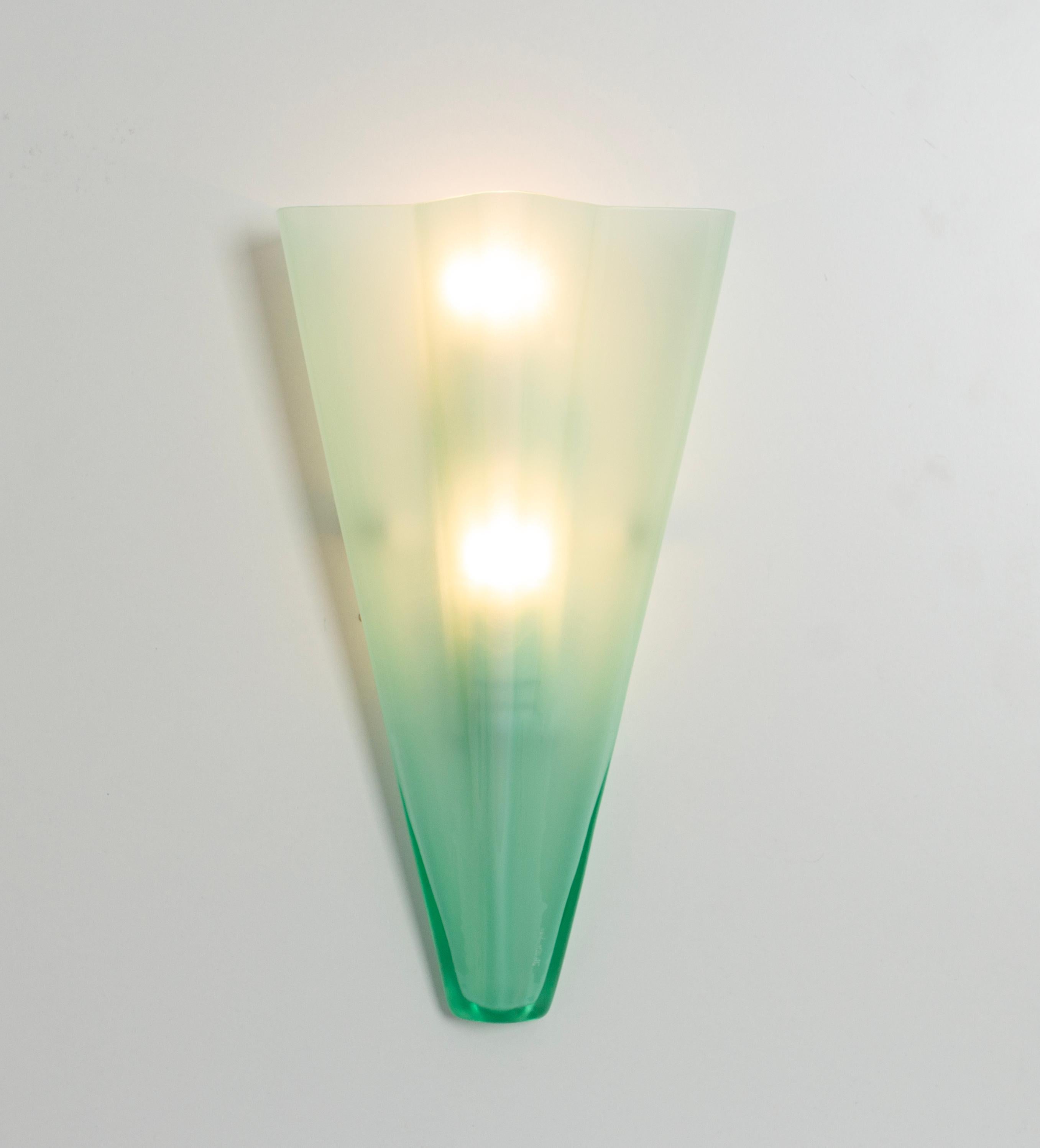 Pair of Large Murano Glass Wall Sconce, Italy, 1970s 1