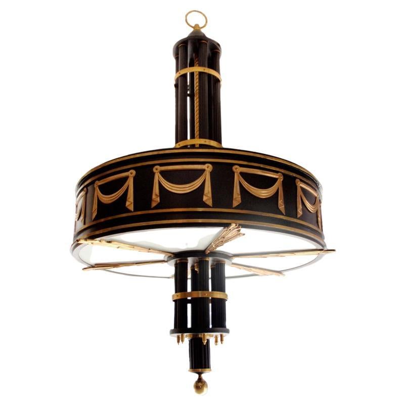 Pair of Large Neoclassic Style Light Fixtures, Sold Individually For Sale