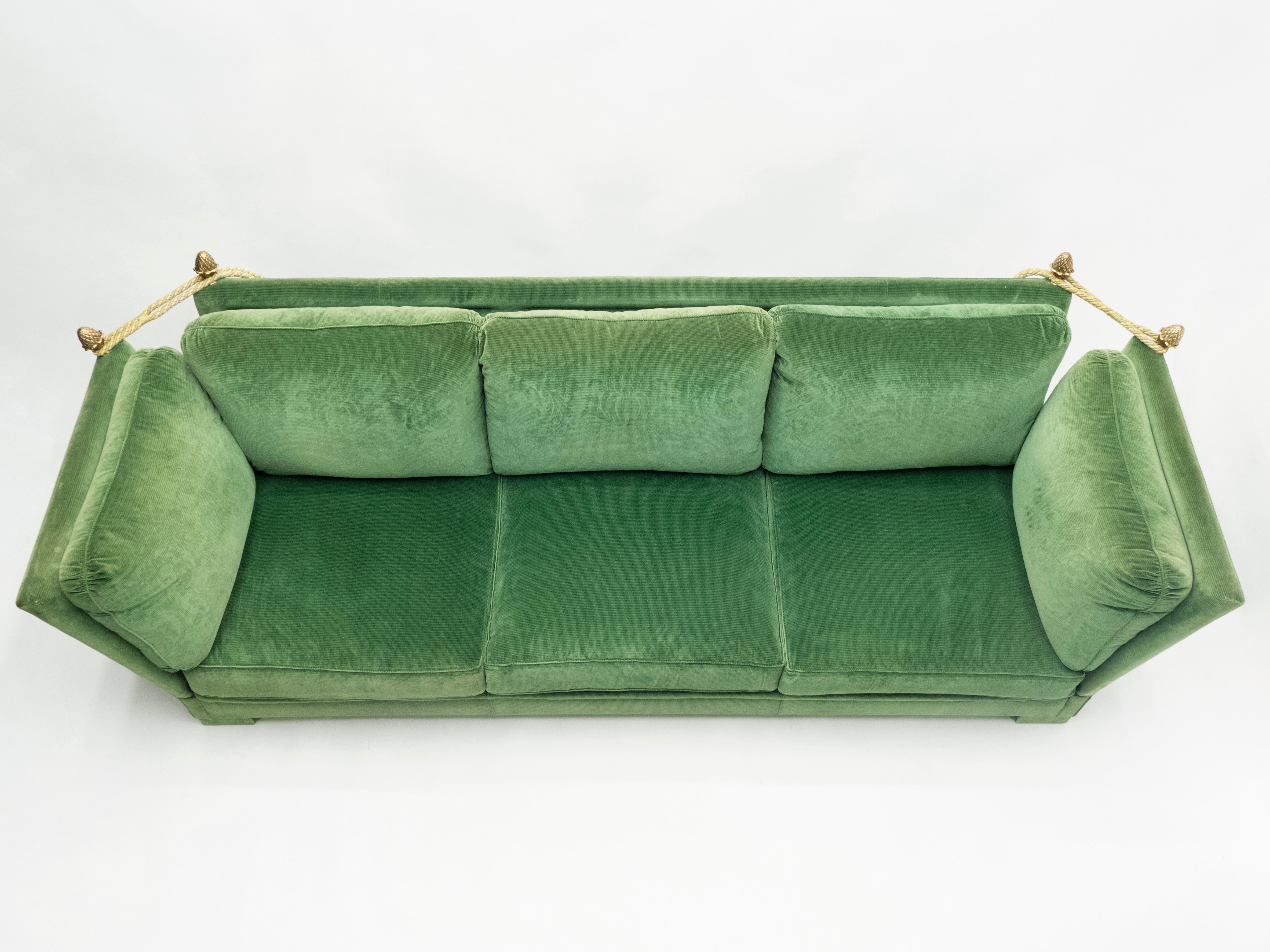 large green couch