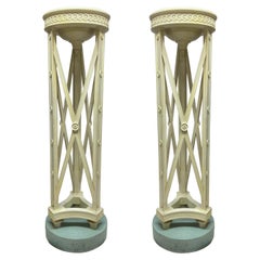 Pair Of Large NeoClassical Torchere Uplighters