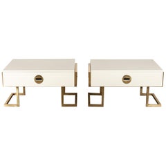 Pair of Large Nightstands by Michel Pignères, France, 1970
