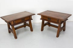 Pair of Large Nightstands Side Cabinets Bedside Exotic Wood, Brazil circa 1960