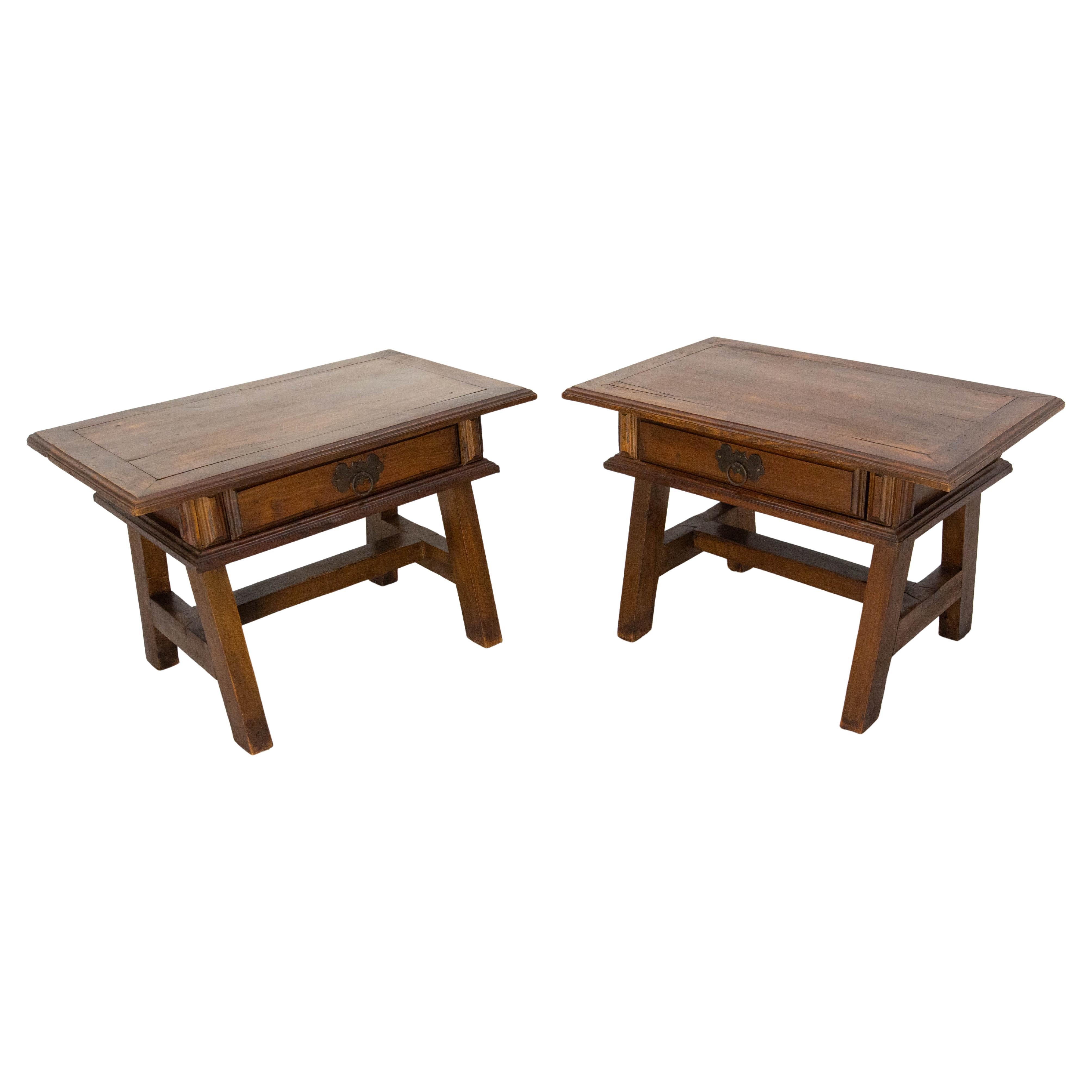 Pair of Large Nightstands Side Cabinets Bedside Exotic Wood, Brazil circa 1960