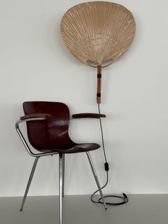 Pair of Large Organic Uchiwa Wall Sconces by Ingo Maurer, Germany, 1973