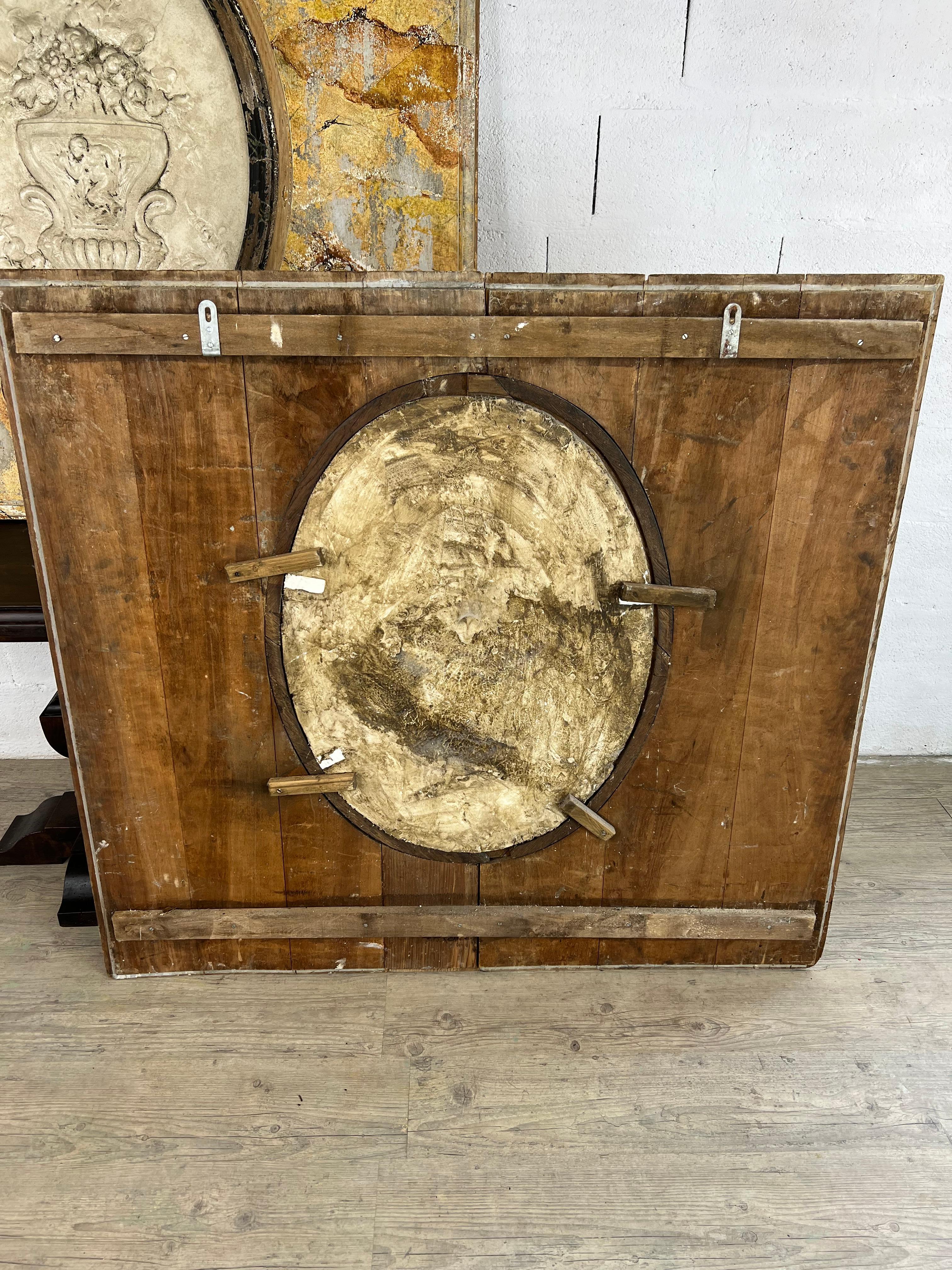 XVIIIe siècle et antérieur Paire de grands panneaux de bois peints en vente