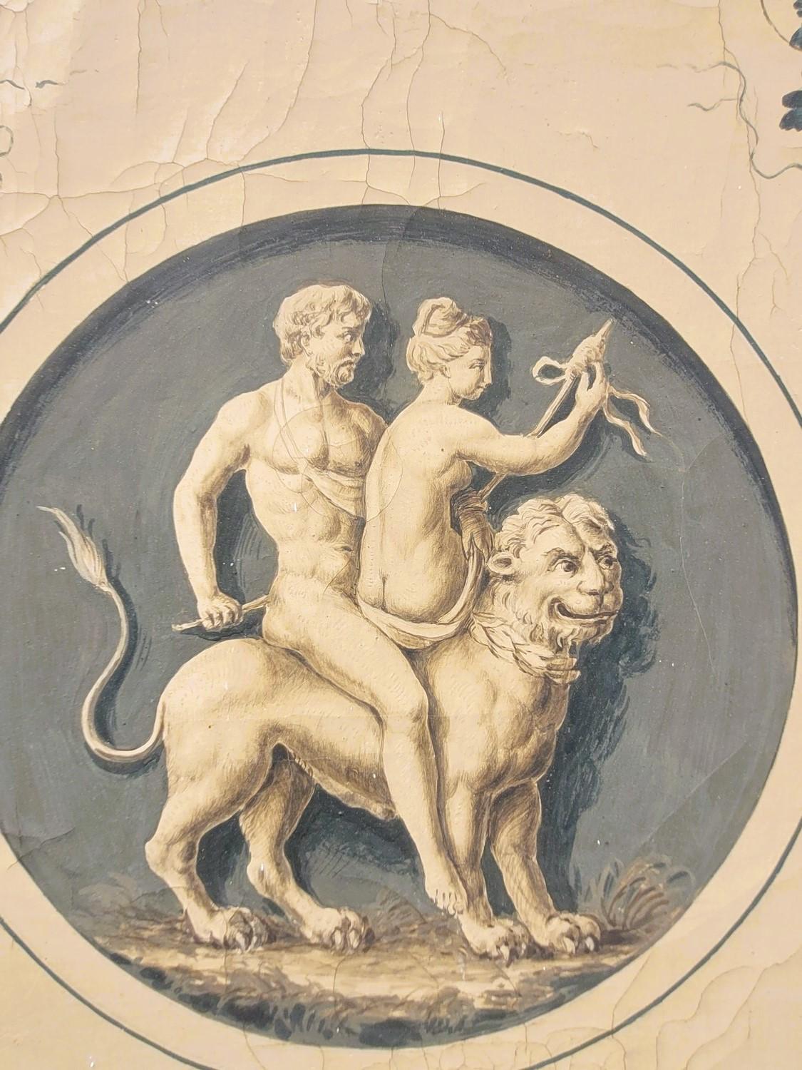 Paire de grands palais Trumeaux (h247 cm), début du 19ème siècle Bon état - En vente à MARSEILLE, FR
