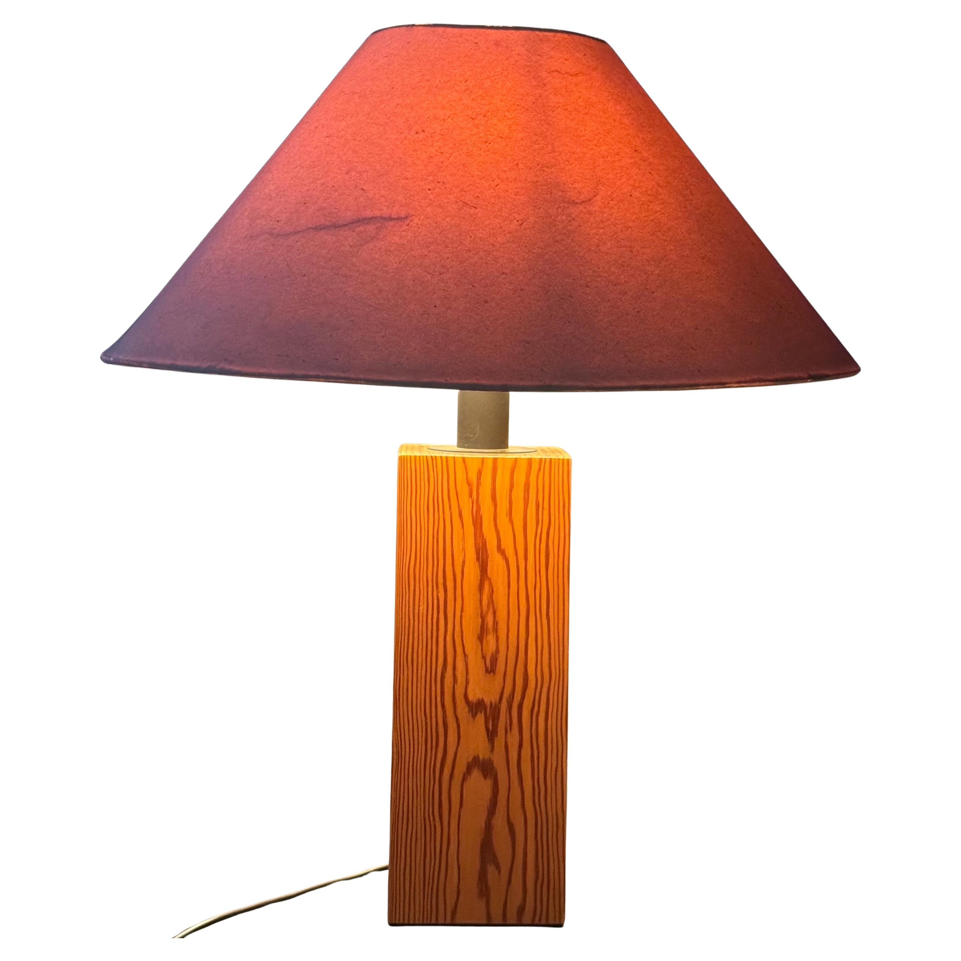 Large Pine Table Lamp by Ingo Maurer for Design M, 1970s For Sale 1