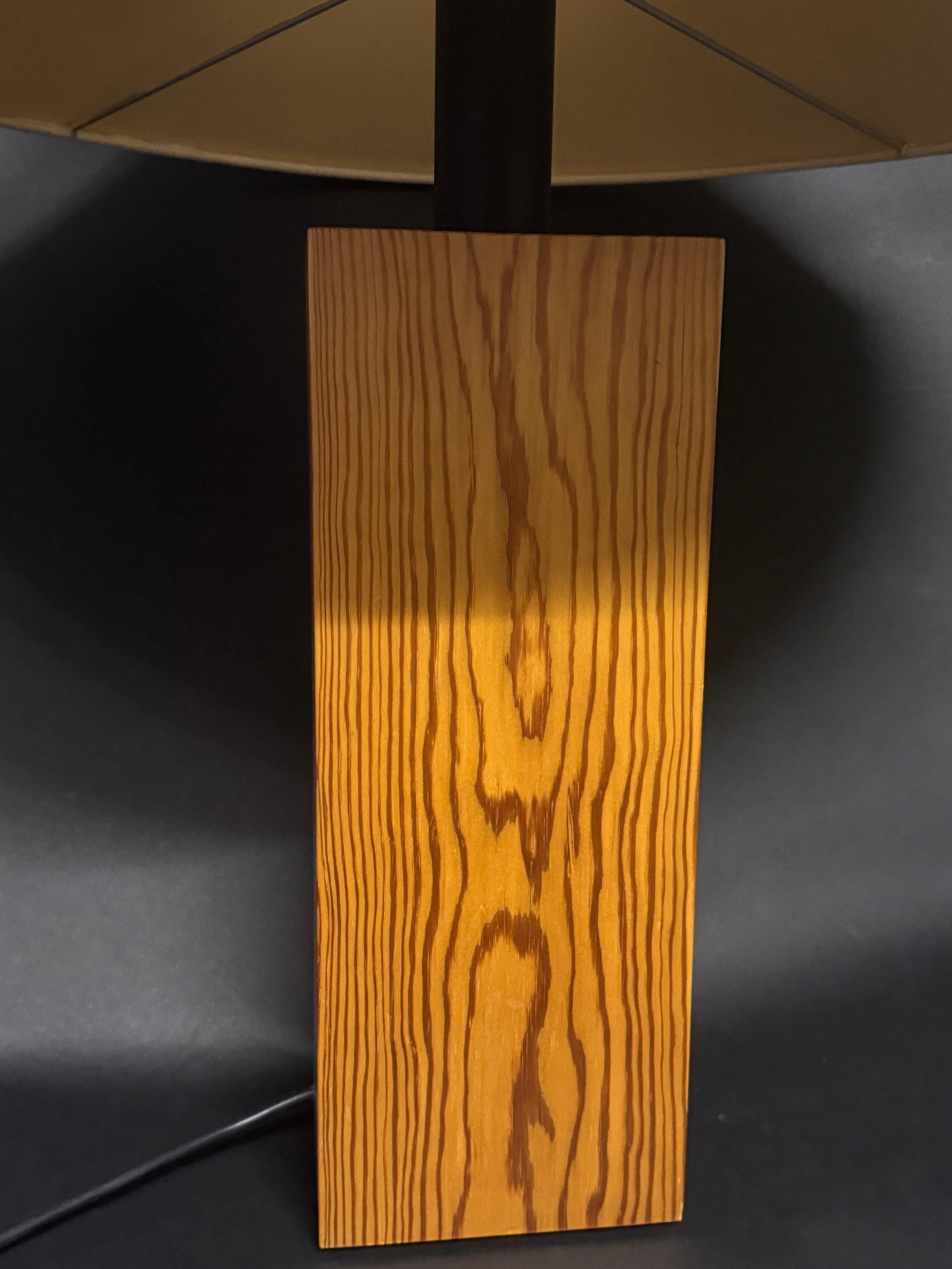 Mid-Century Modern Large Pine Table Lamp by Ingo Maurer for Design M, 1970s For Sale