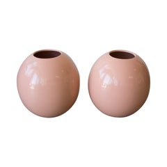 Pair of Large Pink Vase Planters by Marilyn Kay Austin for Architectural Pottery
