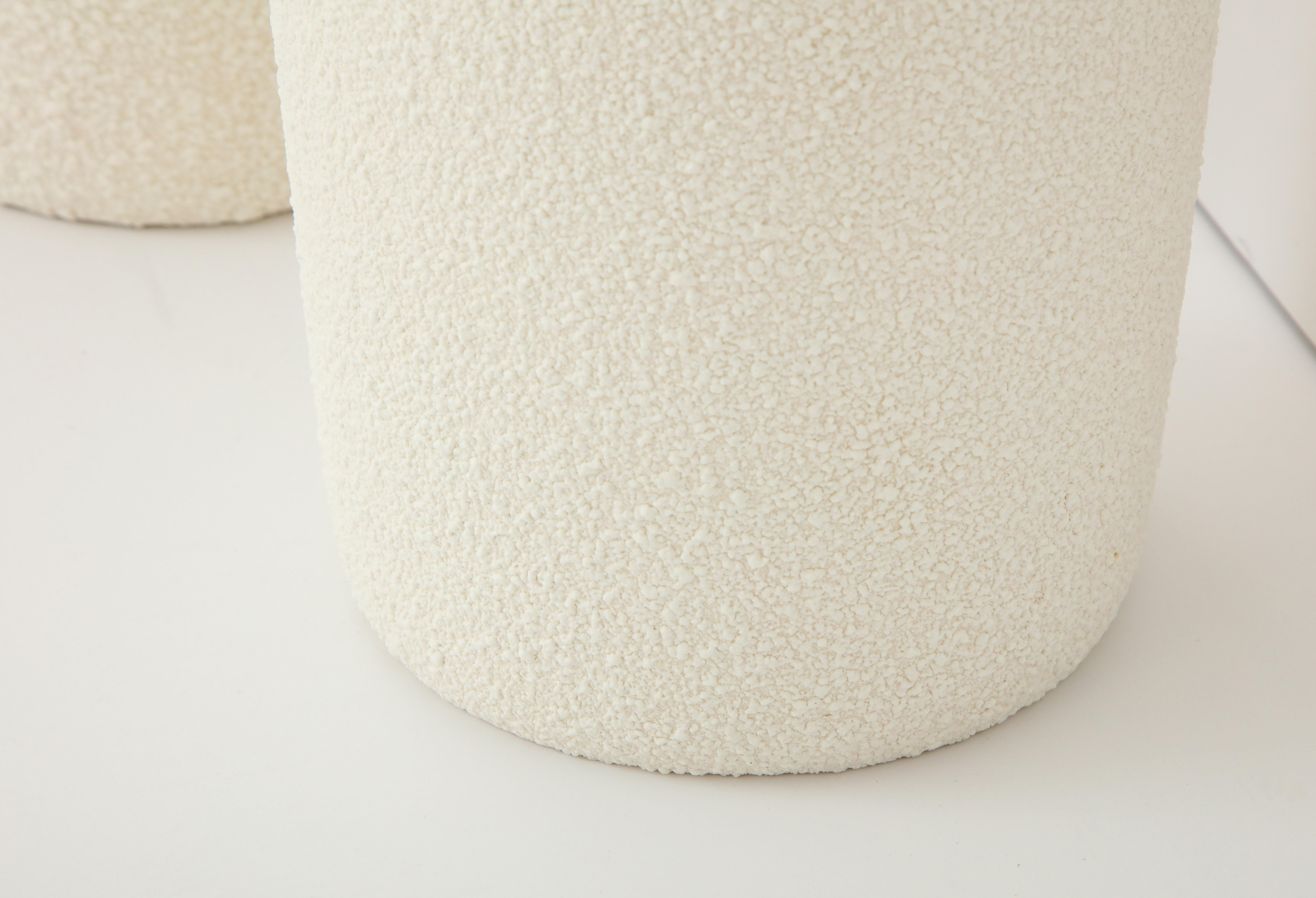 Pair of Large Popcorn Textured Ceramic Lamps 2