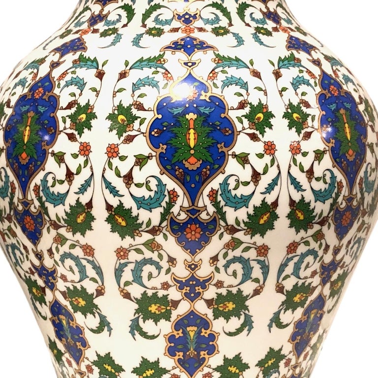 Pair of Large Porcelain Vases For Sale at 1stDibs