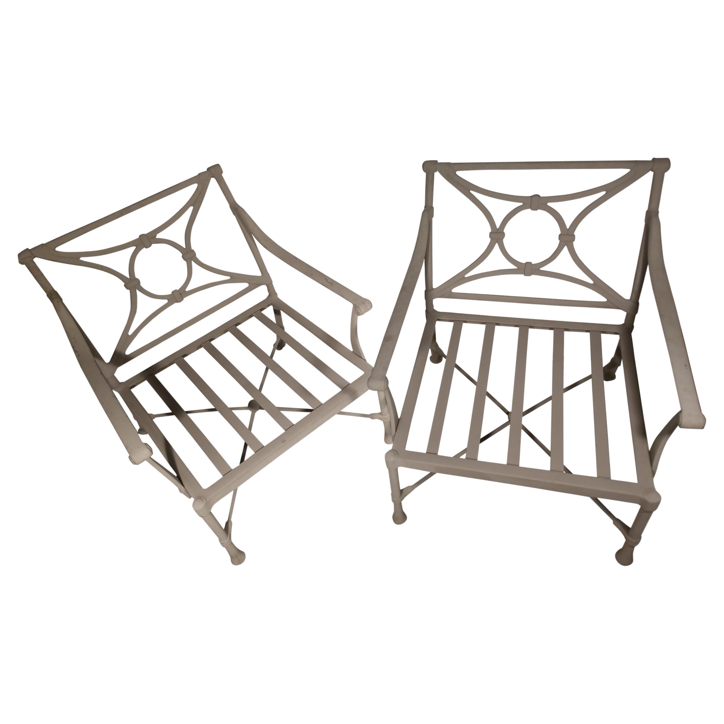 Pareja de sillones grandes con revestimiento de polvo by Outdoor Classics