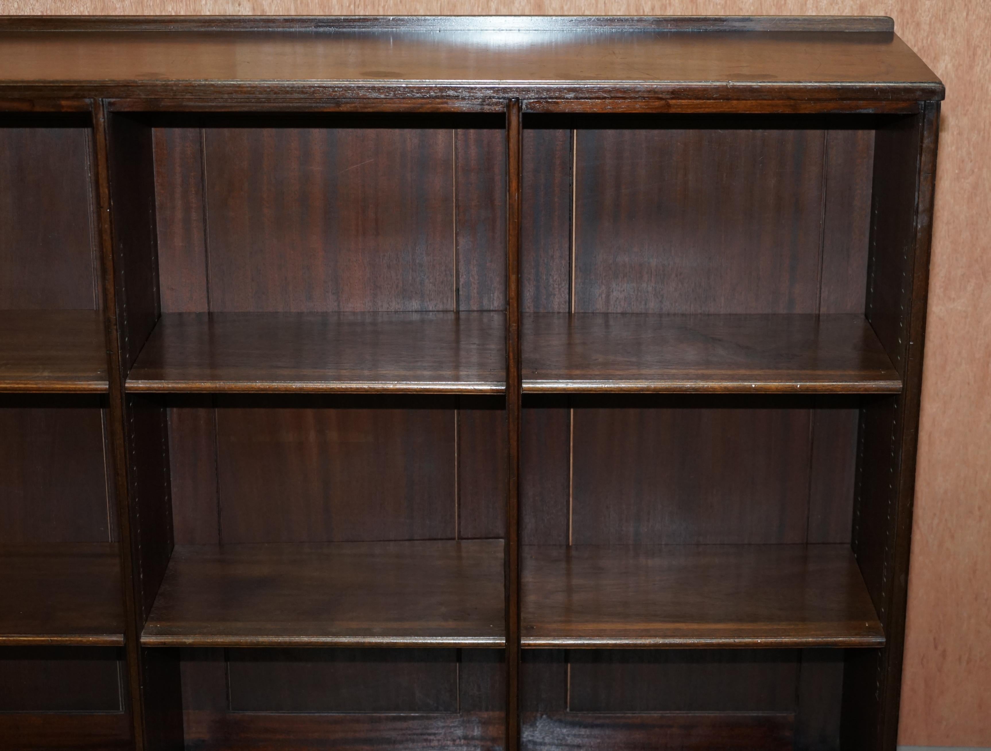 Pair of Large Rare Original Whytock & Reid Edinburgh Hardwood Library Bookcases 3