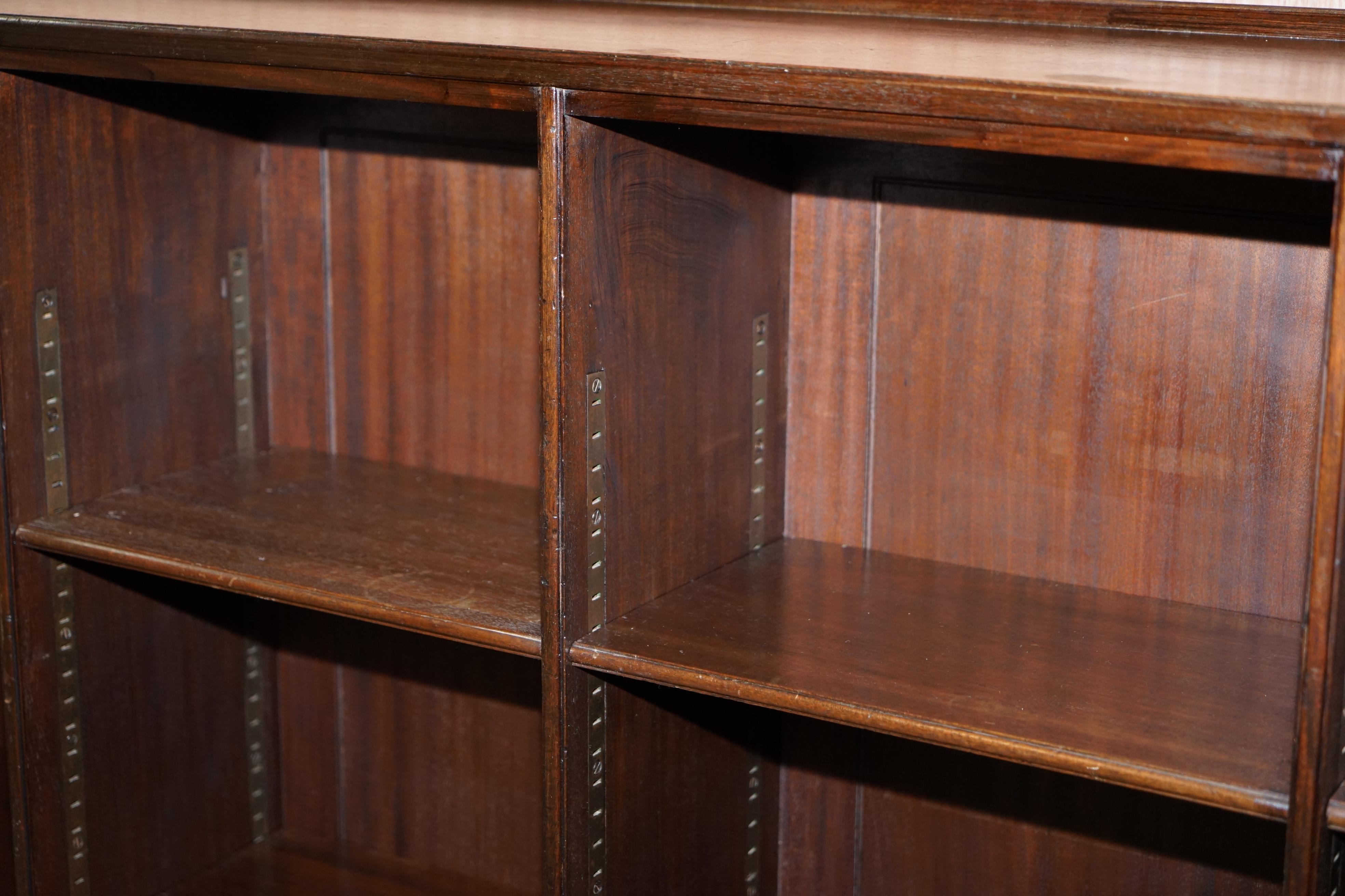 Pair of Large Rare Original Whytock & Reid Edinburgh Hardwood Library Bookcases 4