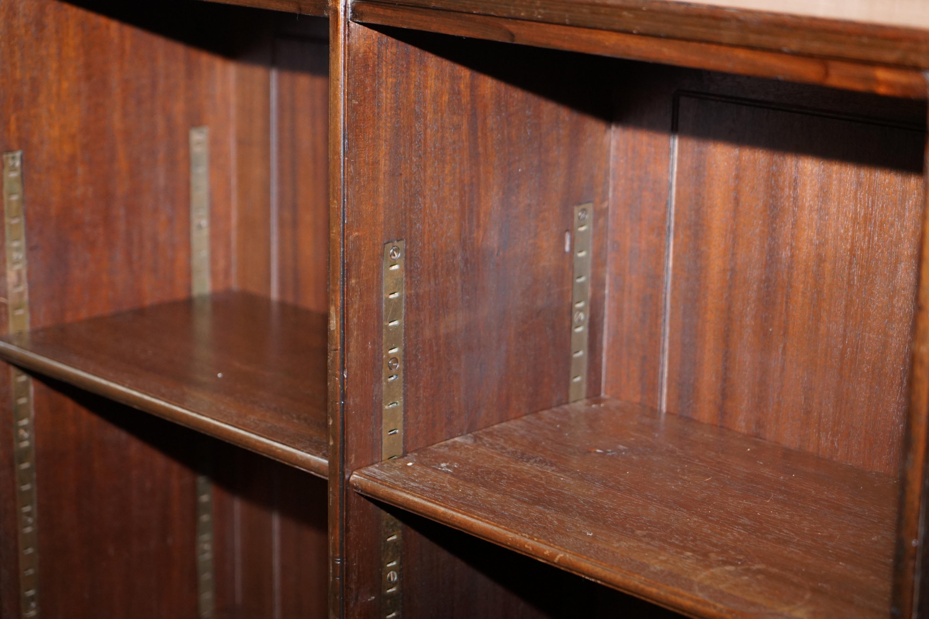 Early 20th Century Pair of Large Rare Original Whytock & Reid Edinburgh Hardwood Library Bookcases