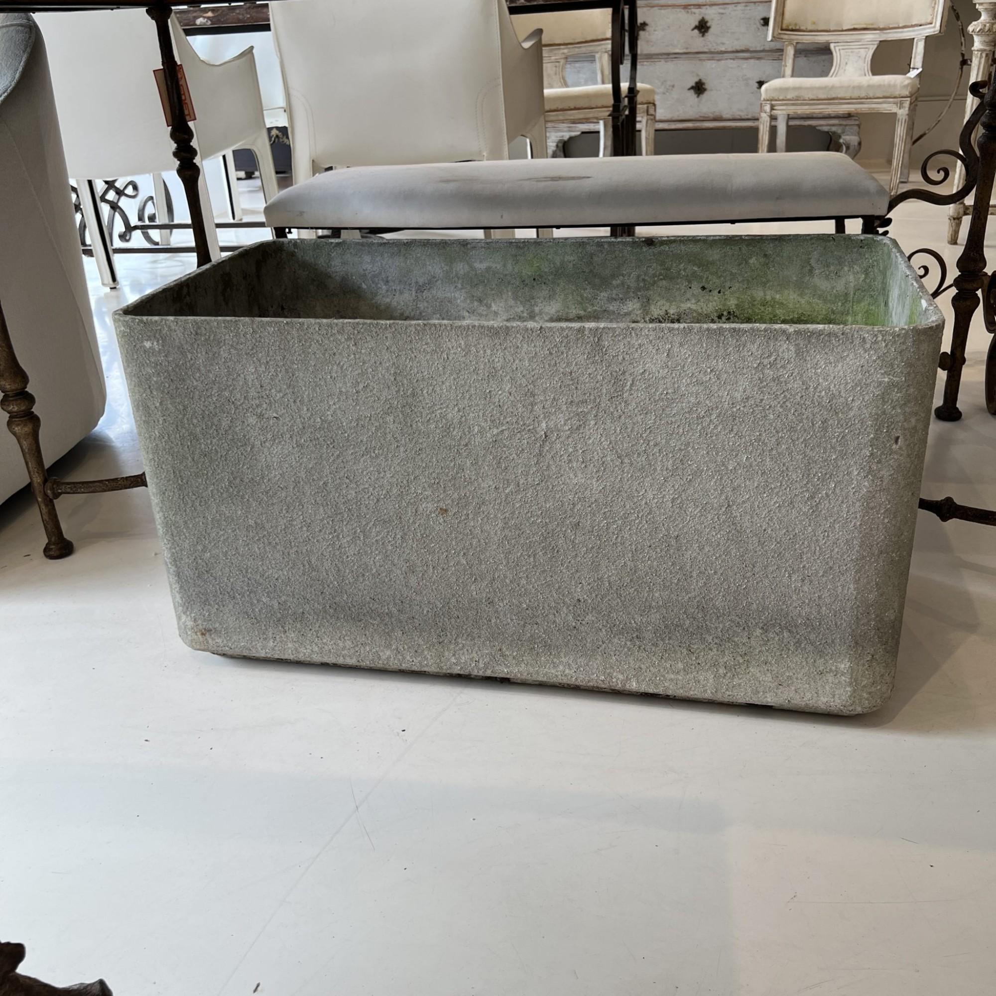 Pair of Large Rectangular Jardinieres In Fair Condition For Sale In New Orleans, LA