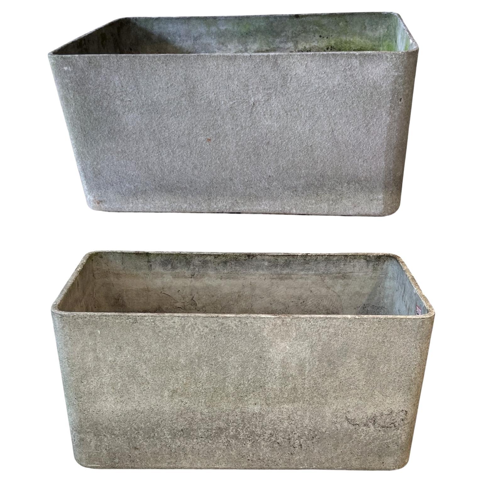 Pair of Large Rectangular Jardinieres