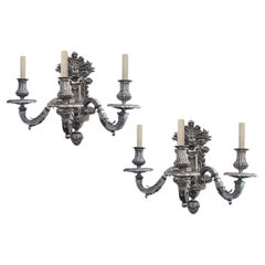 Silver Plate Wall Lights and Sconces