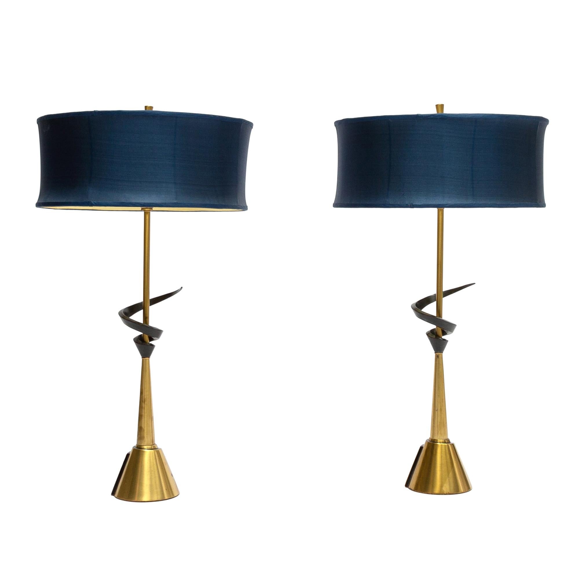 Pair of Large Rembrandt Table Lamps, 1960s